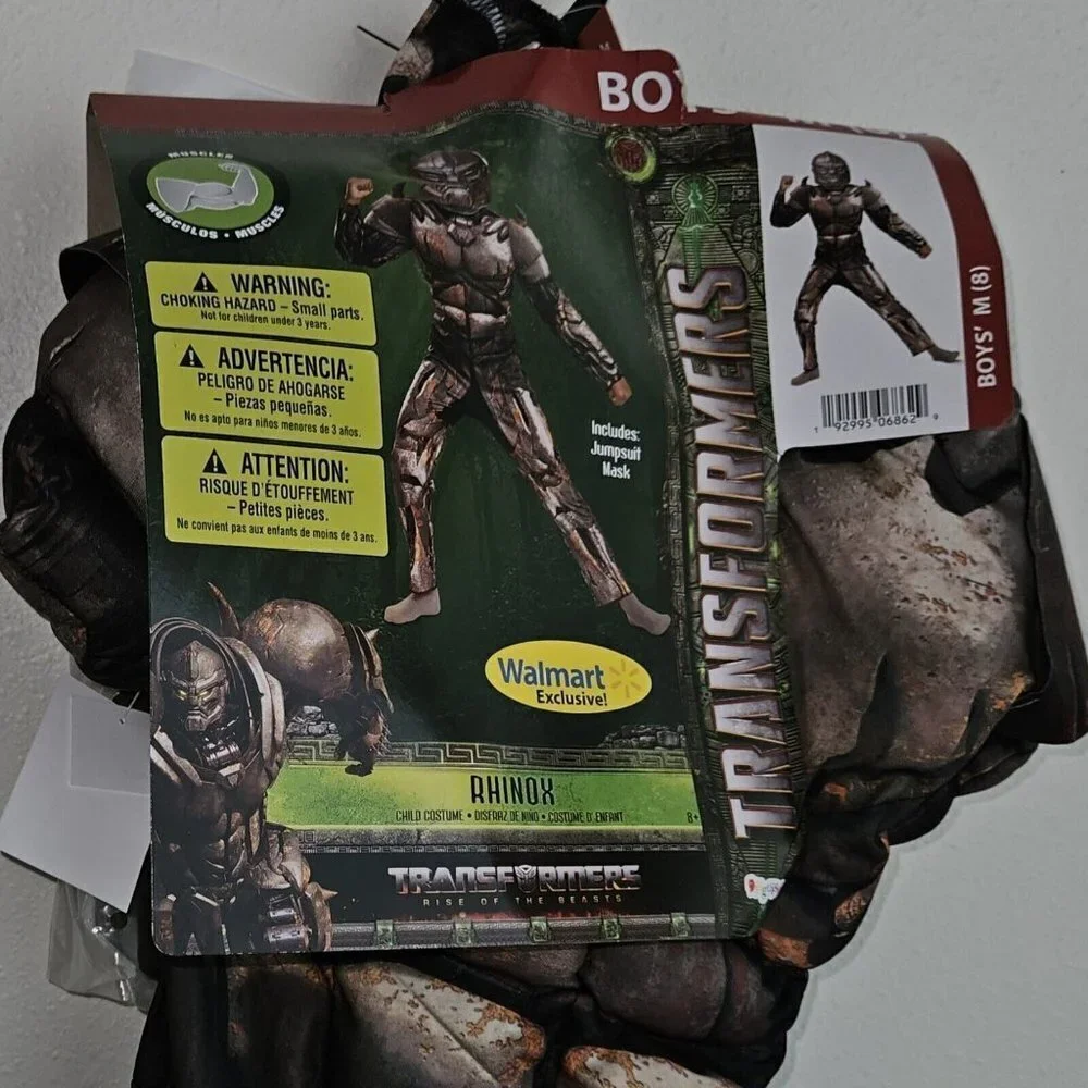 NWT Rhinox Transformers Halloween Costume Rise of Beasts Boys Medium 8
